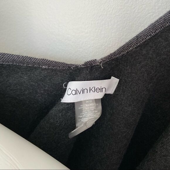 CK Metallic Knit Poncho Scarf Wrap - Picture 8 of 14